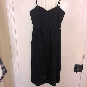 H&M midi linen blend dress